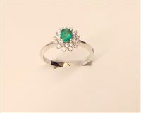 Anillo Salvini Mujer Celine in Oro blanco Smeraldo 20071244-13 - 20071244-13